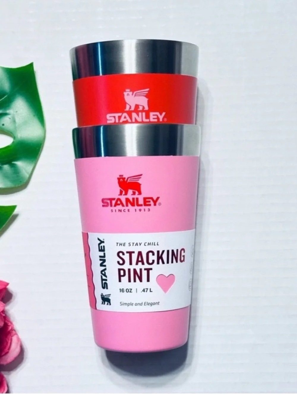 Stanley 16 oz. Stackable Cup - Valentines Day Collection Limited Edition Red NEW